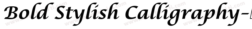 Bold Stylish Calligraphy字体转换